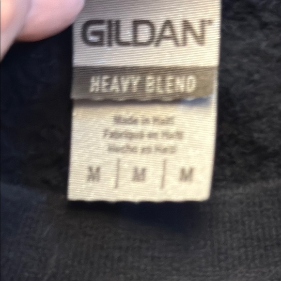 Gildan Black Cheer Rhinestone Sweatshirt NWOT - Picture 5 of 14